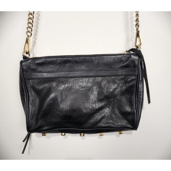 Rebecca Minkoff Solid Black Leather Crossbody Purse - Picture 7 of 13